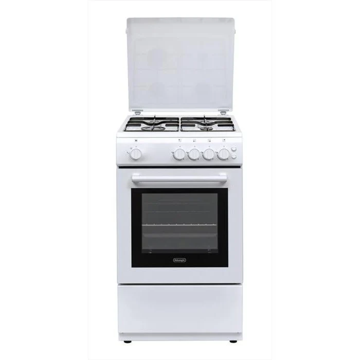 DeLonghi DL554GW Cucina a gas 50 cm 4 fuochi Forno bianco