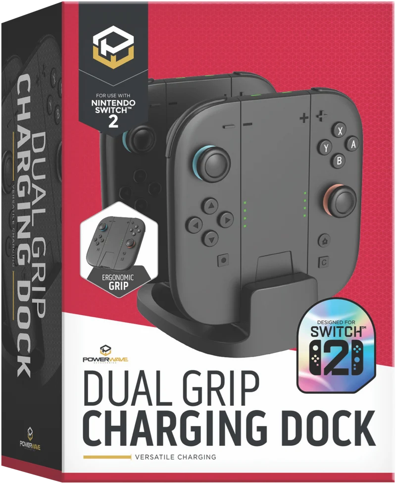 Powerwave Nintendo Switch 2 Dual Grip Charging Dock