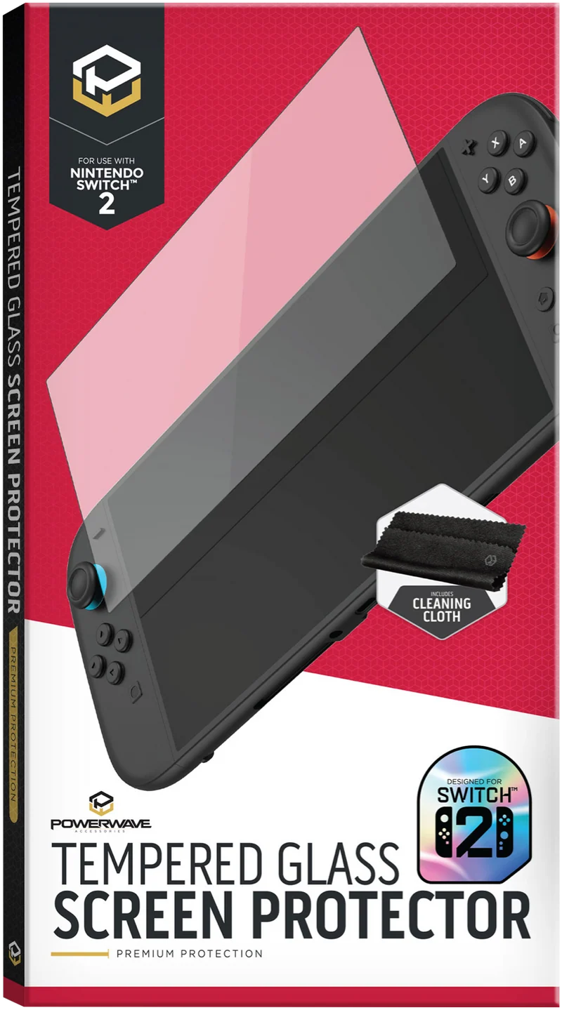 Powerwave Nintendo Switch 2 Tempered Glass Screen Protector