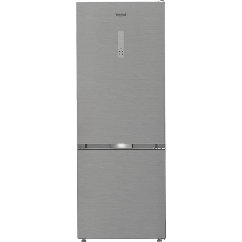 Whirlpool WHK2 6493 X5E Frigorifero Combinato A Libera Installazione, Dual No Frost, Tecnologia 6° Senso, Activ0°, Fresh Box+, Cladde D, Inox