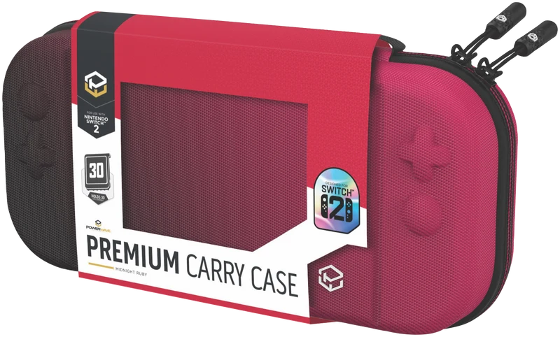 Powerwave Nintendo Switch 2 Premium Carry Case (Midnight Ruby)