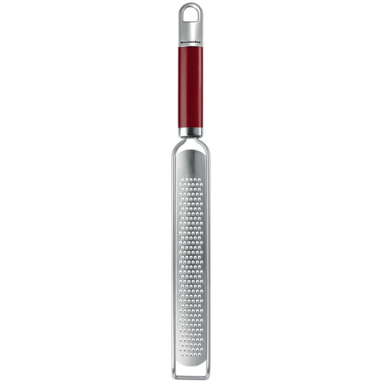 KitchenAid KGEM3114ER grattugia e spiralizzatore manuali Grattugia piatta Rosso, Acciaio inox