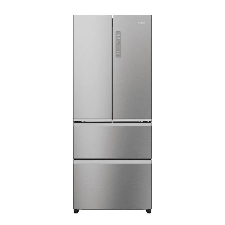 Haier HFR3718ENMM FD 70 Serie 3 Frigorifero Combinato A Libera Installazione, No Frost, Display, Classe E, Acciaio Inox