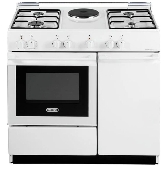 De Longhi Smart SEW8541 N EDM Cucina a Gas Libera installazione 86m 4 fuochi 7500W con 1 piastra elettrica e forno elettrico 42l Bianco