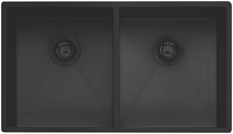 Oliveri Spectra Double Bowl Sink Black