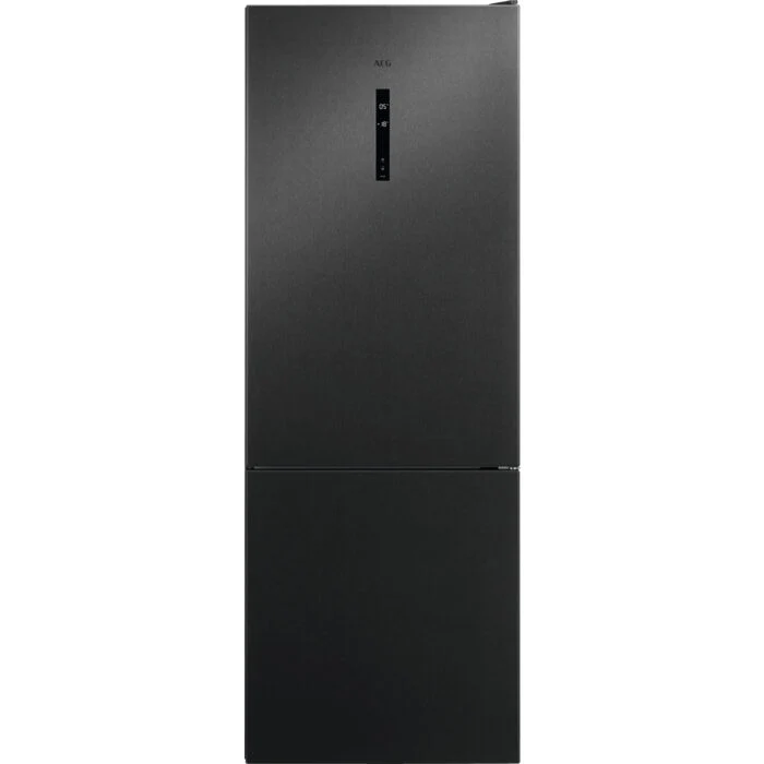 AEG RCB646E3MB frigorifero con congelatore Libera installazione 481 L E Nero, Grigio, Acciaio inossidabile