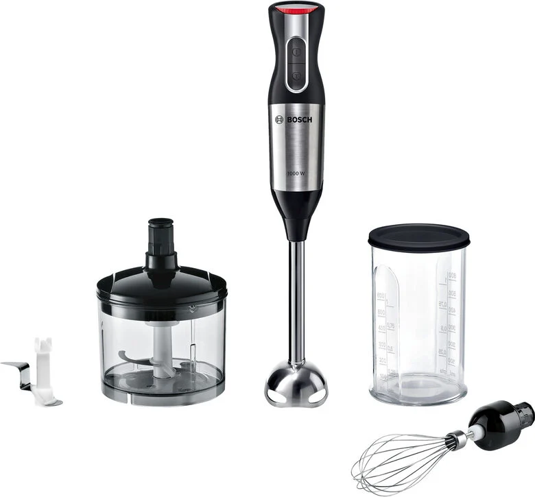 Bosch MS64M6170 frullatore 0,5 L Frullatore ad immersione 1000 W Nero, Stainless steel