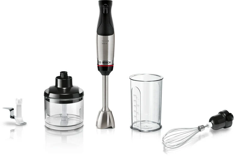 Bosch Serie 6 MSM6M622 frullatore 0,6 L Frullatore per cottura 1000 W Nero, Stainless steel