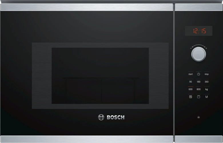 Bosch BEL523MS0 forno a microonde Da incasso 20 L 800 W Nero, Acciaio inossidabile