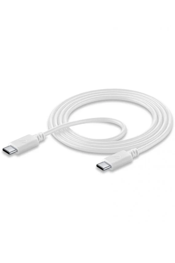 Cellularline USB-C to USB-C DATA CABLE Cavo USB-C/USB-C per ricarica e sincronizzazione dati Bianco