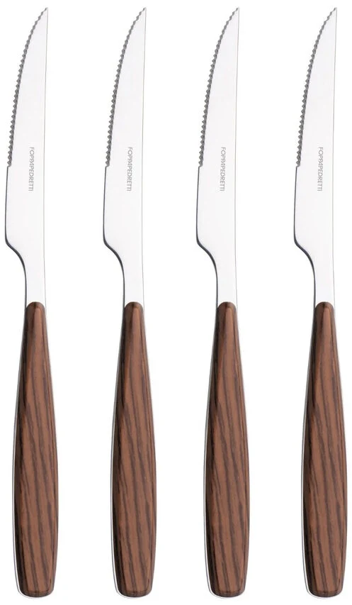 Foppapedretti 9901343296 set di posate 4 pz Noce