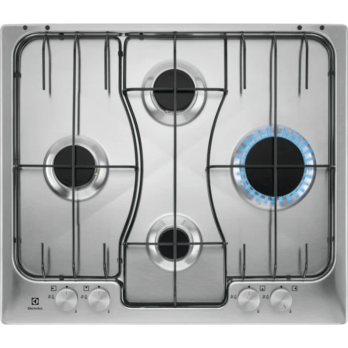 Electrolux RGG6242LOX Acciaio inossidabile Da incasso 60 cm Gas 4 Fornello(i)
