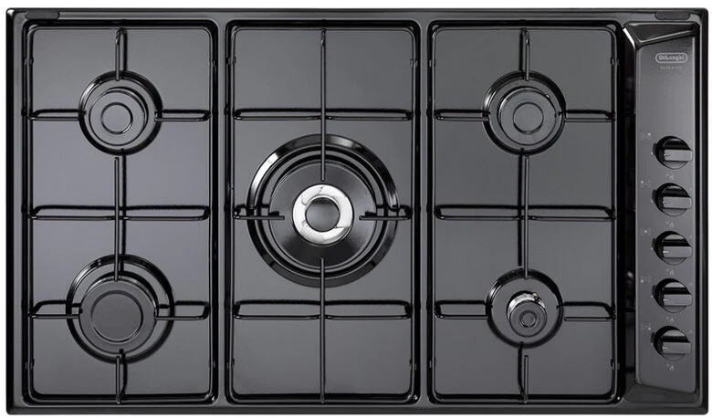 De’Longhi NL 59 DD piano cottura Nero Da incasso 90 cm Gas 5 Fornello(i)