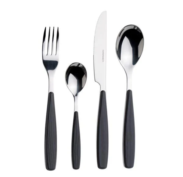 Foppapedretti 9901343186 set di posate 24 pz Nero
