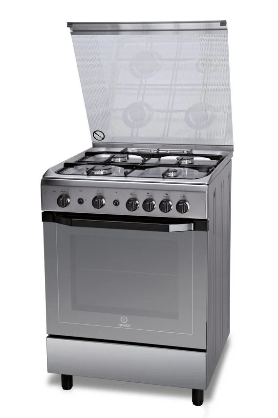 Indesit I6GG1F(X)/I Piano cottura Gas Acciaio inossidabile A