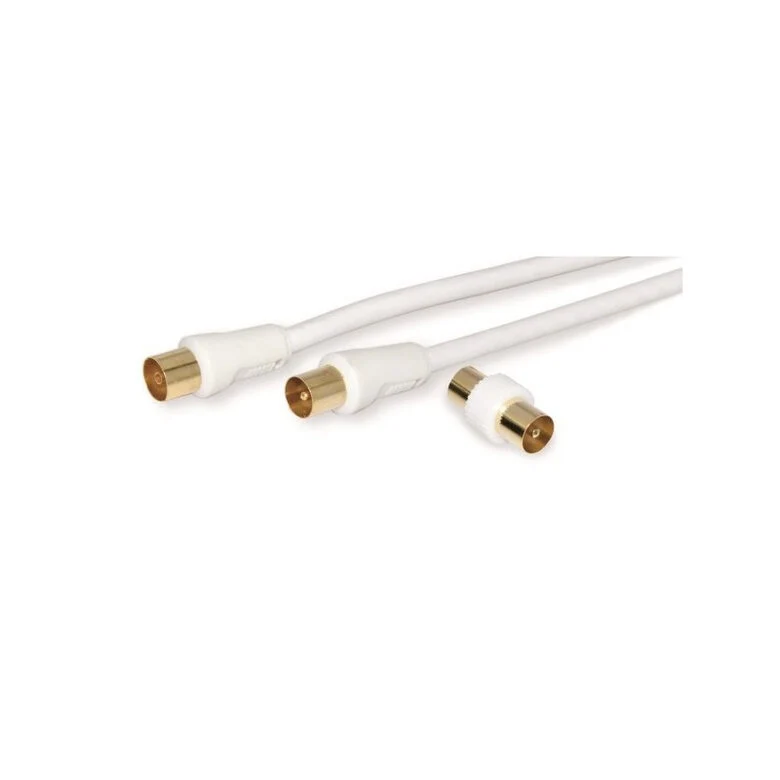 nuovaVideosuono 9/52 W cavo coassiale 2 m IEC 9.5mm Bianco