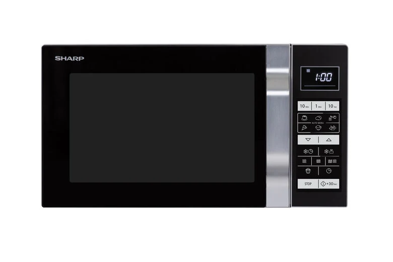 Sharp Home Appliances R760S forno a microonde Superficie piana Microonde combinato 23 L 900 W Nero, Argento