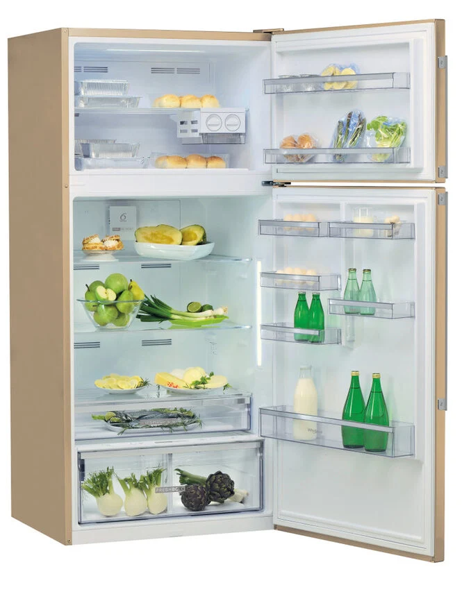 Whirlpool W84TE 72 M 2 frigorifero con congelatore Libera installazione E Beige