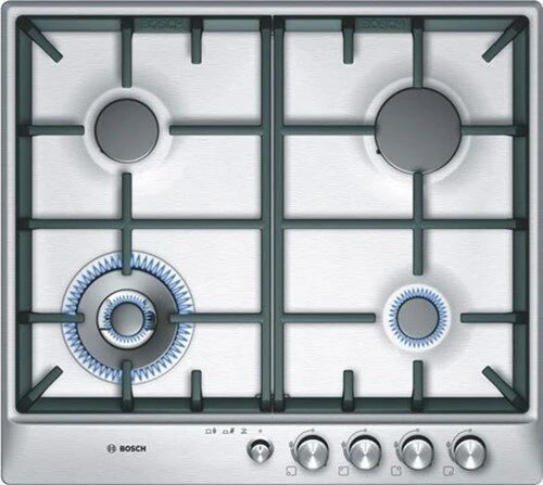 Bosch PCH615M90E piano cottura Acciaio spazzolato Da incasso Combi 4 Fornello(i)