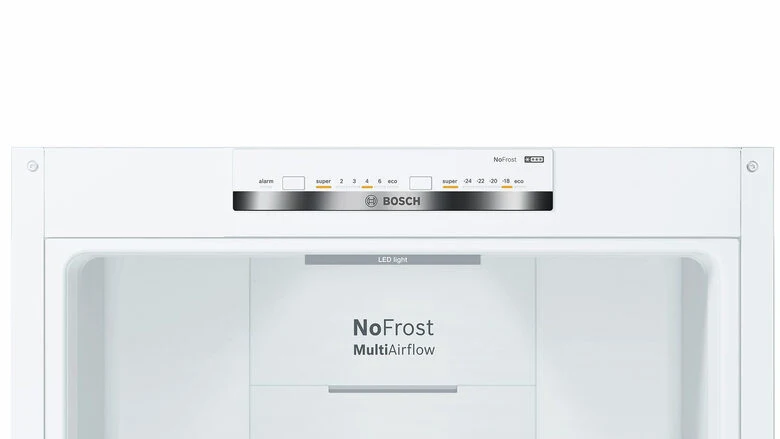 Bosch Serie 4 KGN39VWEQ frigorifero con congelatore Libera installazione 368 L E Bianco